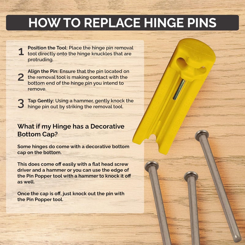 Hinge Outlet Hinge Pins for Doors, 4 inches, Oil Rubbed Bronze, 3 Pack - Image 2
